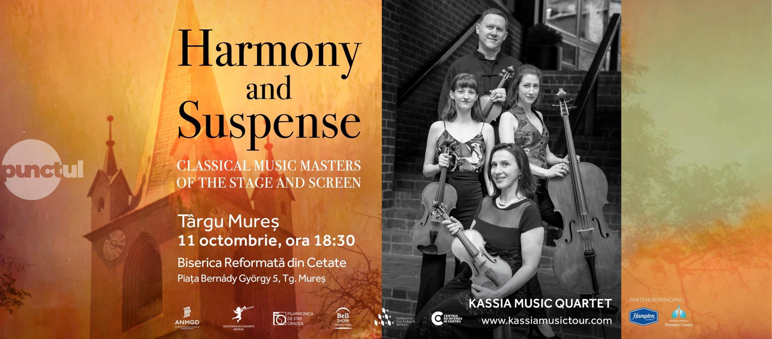 Kassia Music Quartet din SUA vor concerta sâmbătă la Biserica Reformată din Cetate