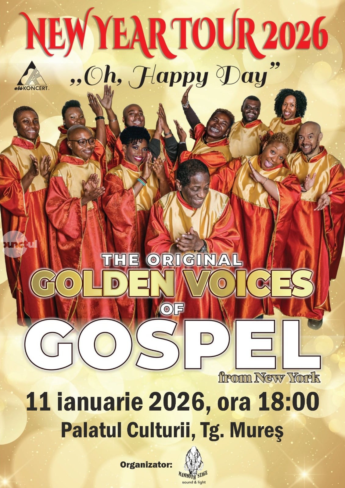 Corul de gospel american revine în ianuarie la Târgu Mureș