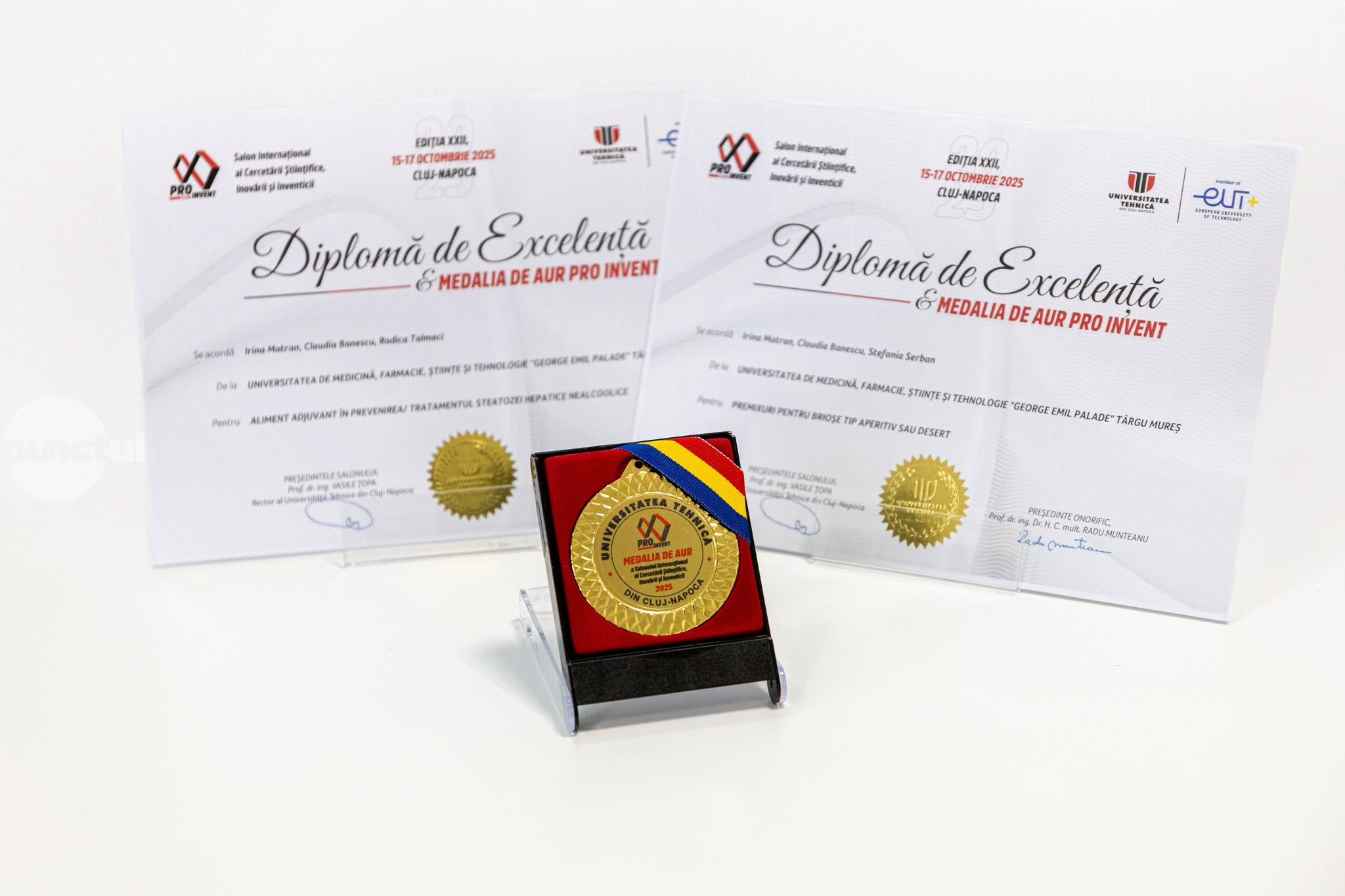 Două medalii de aur pentru invenţii dezvoltate de catedra de Nutriţie a UMFST