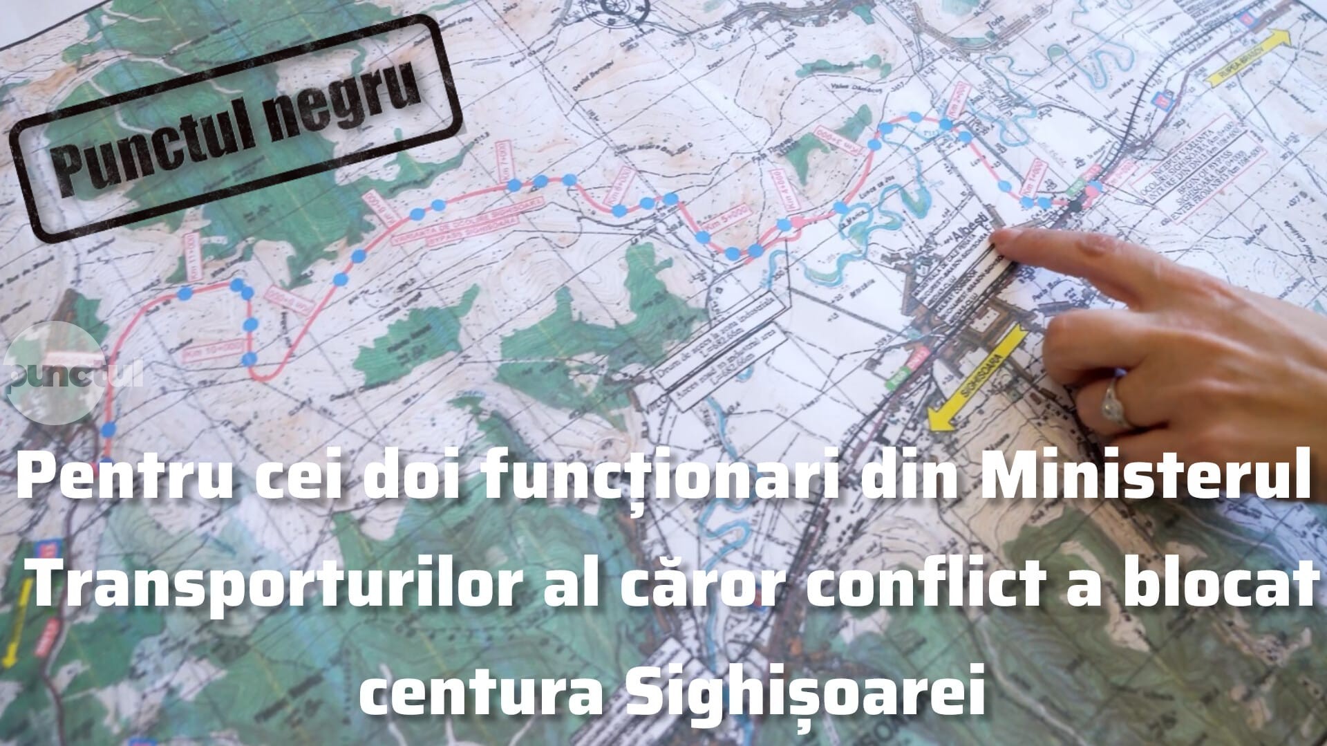 Punctul negru pentru cei doi funcționari din Ministerul Transporturilor al căror conflict a blocat centura Sighișoarei