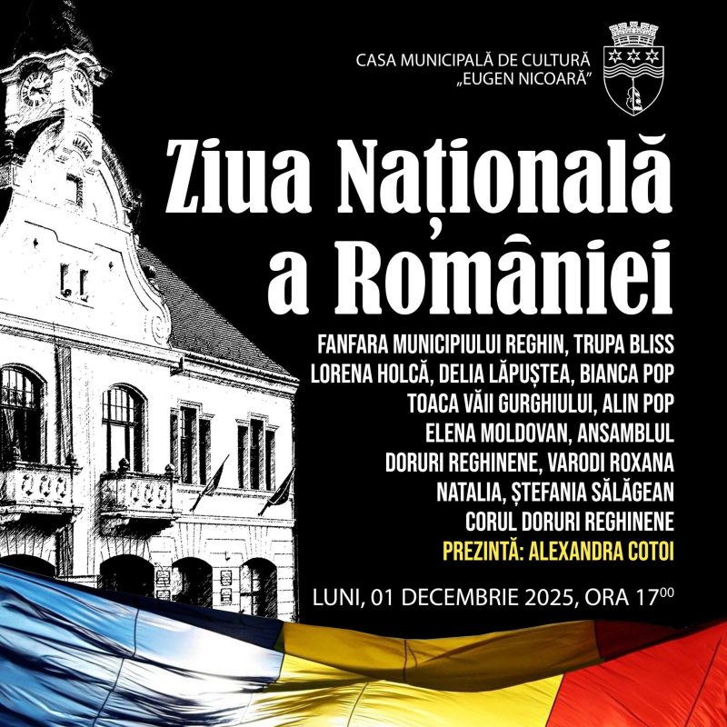 Spectacol de Ziua Nationala la Reghin