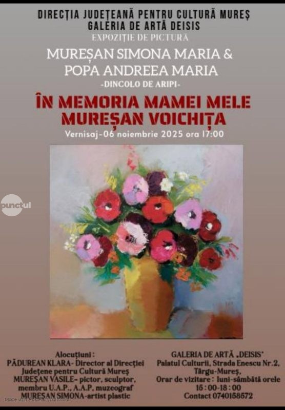 O expoziție inedită de pictură, cu trei generații de artiști