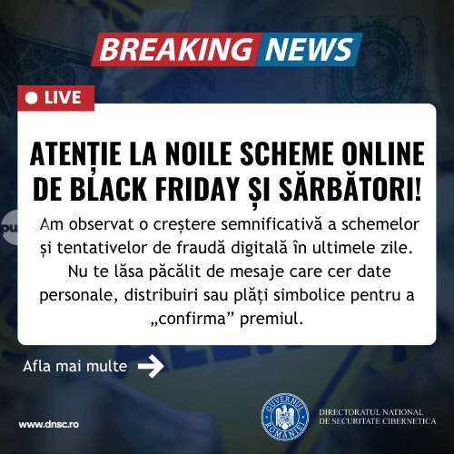 Crește numărul fraudelor online de Black Friday și în perioada sărbătorilor!