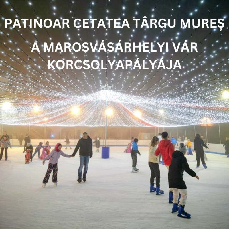 Atmosfera de sărbătoare se simte deja în aer la patinoarul din Cetate. Vezi programul