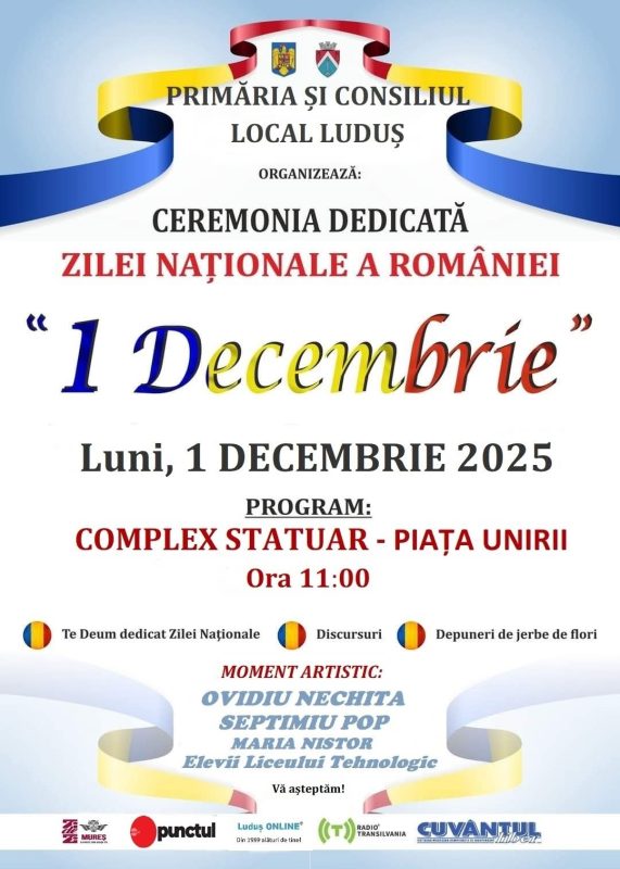 Ziua Națională sărbătorită la Luduș