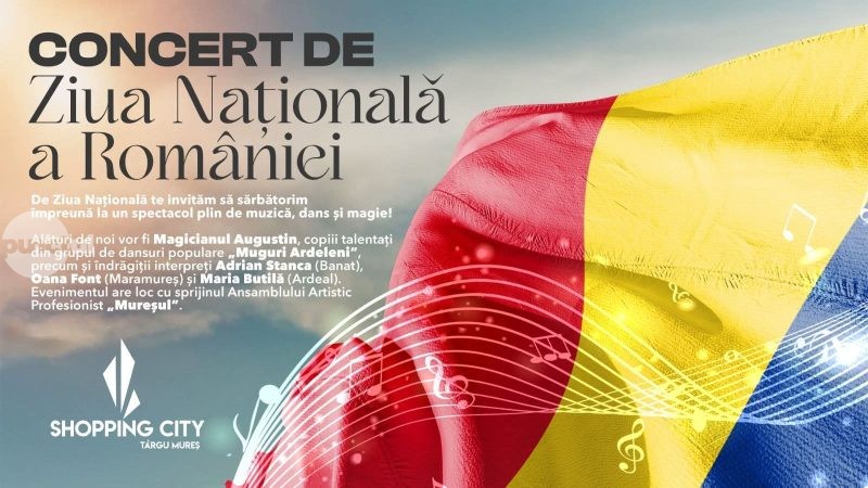 De Ziua Națională a României, Shopping City se transformă într-un loc al bucuriei