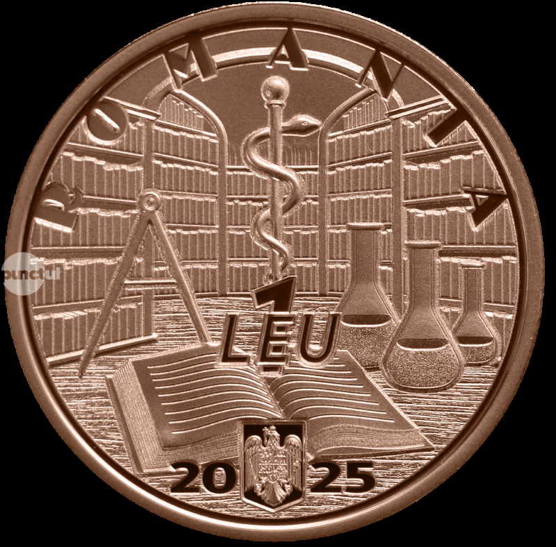 Lansare în circuitul numismatic a unei monede  cu tema UMFST din Târgu Mureș – 80 de ani de la înființare