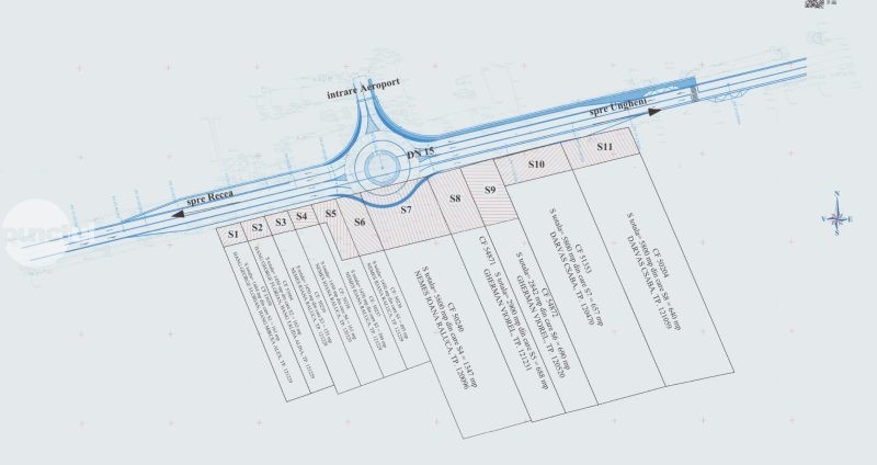 Încep lucrările la amenajarea sensului giratoriu pe E60 la intrarea în aeroport