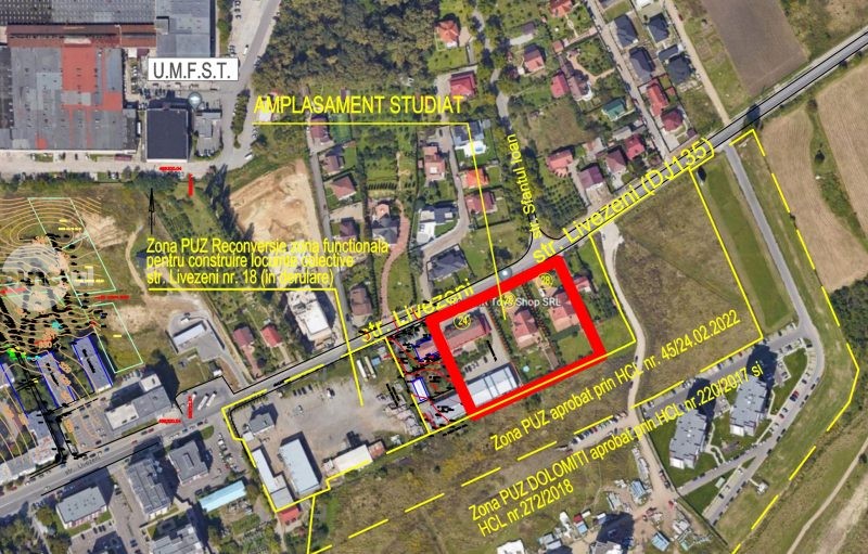 Nou ansamblu rezidențial pe str. Livezeni. Se propune construcția de blocuri cu 7 etaje