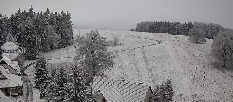 A nins pe pârtia de schi de la Sovata