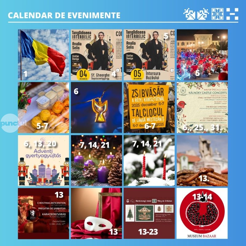 Evenimentele luniii decembrie în județul Covasna