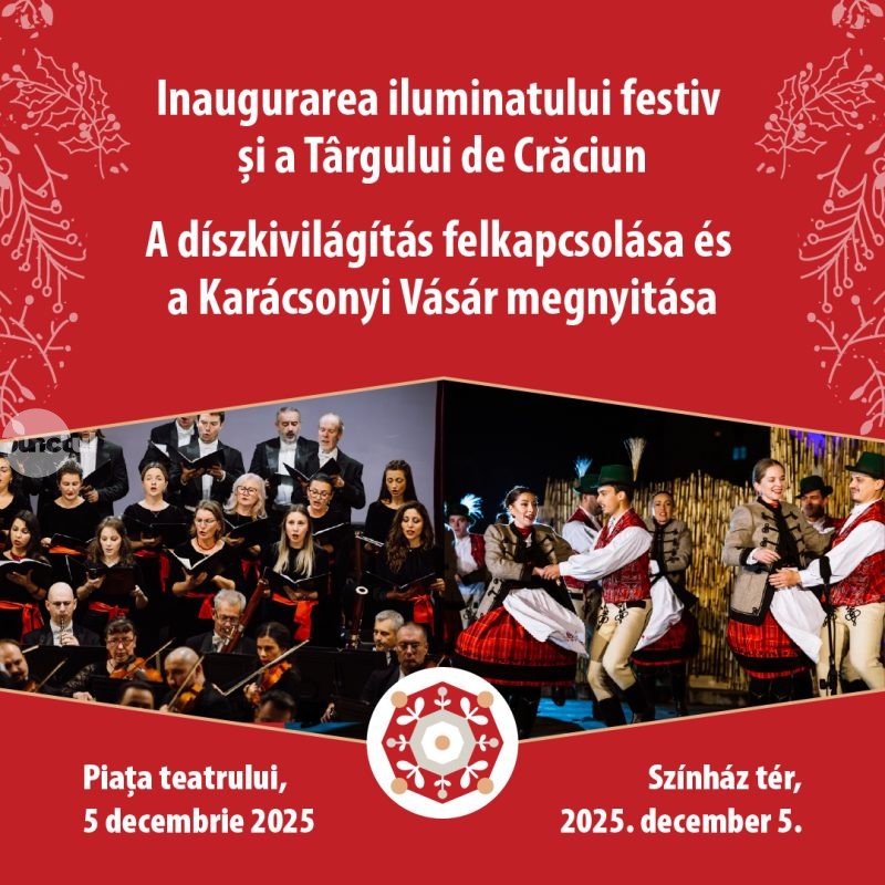 Primăria Târgu Mureș: Aprindem luminile sărbătorilor la Târgu Mureș! 