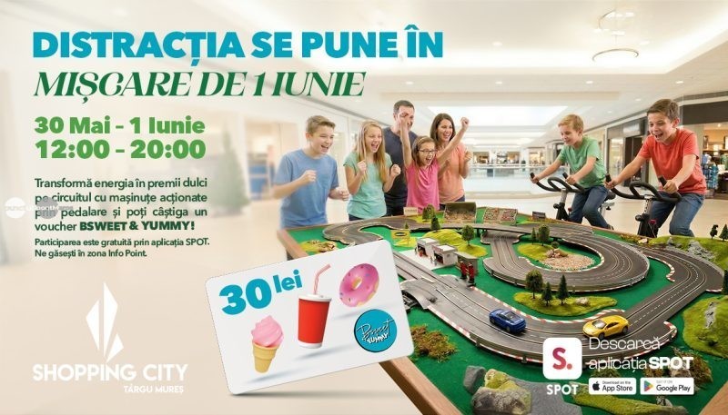 Shopping City Târgu Mureș sărbătorește Ziua Copilului cu activități speciale, surprize și demonstrații de robotică pentru copii