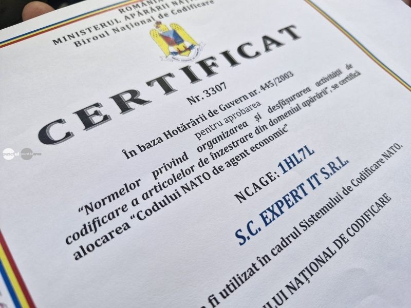 EXPERT IT® obține statutul de Operator Economic Autorizat NATO și își consolidează portofoliul de soluții enterprise dezvoltate în România