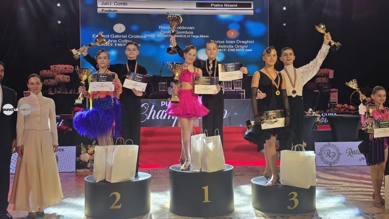 Două titluri naționale pentru sportivii DanceArt la Campionatul României de 10 Dansuri