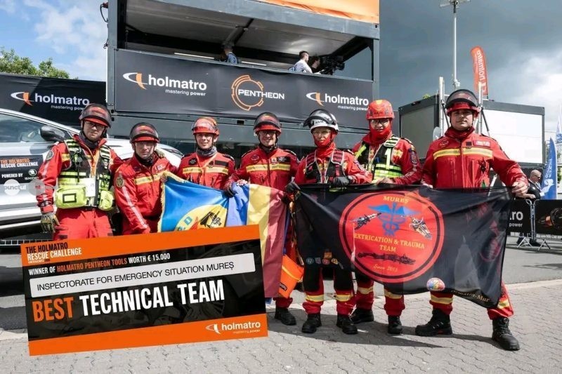 Mureș Extrication Team, desemnată „Best Technical Team” la INTERSCHUTZ 2026 – Holmatro Rescue Challenge