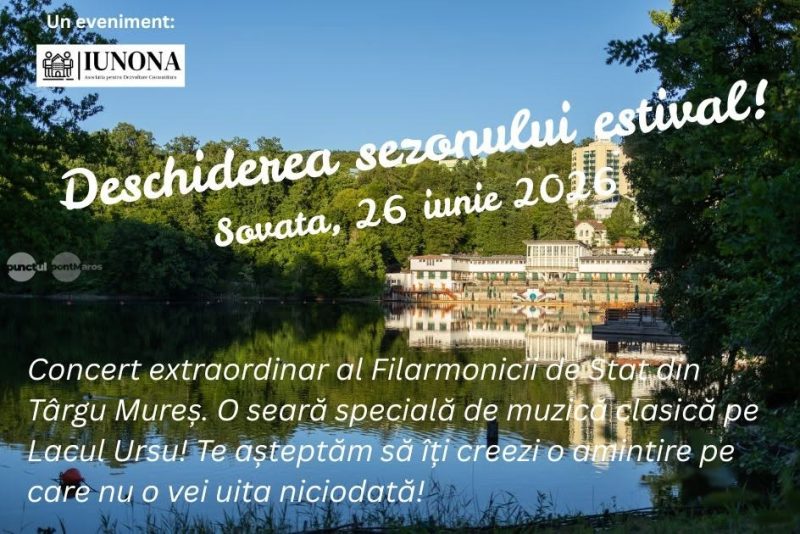 Concert în aer liber al Filarmonicii de Stat Târgu Mureș la deschiderea sezonului estival de la Sovata