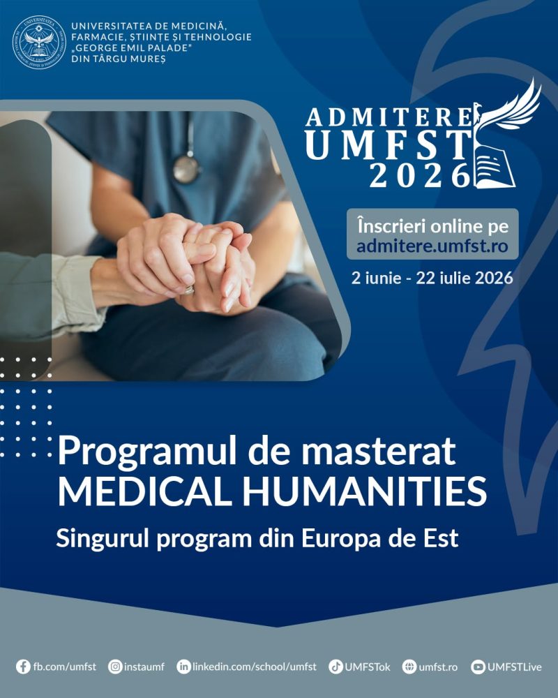 Masterat pentru păstrarea dimensiunii umane a actului medical, la UMFST