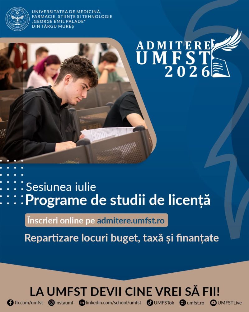 Care este oferta UMFST Târgu Mureș pentru studenți