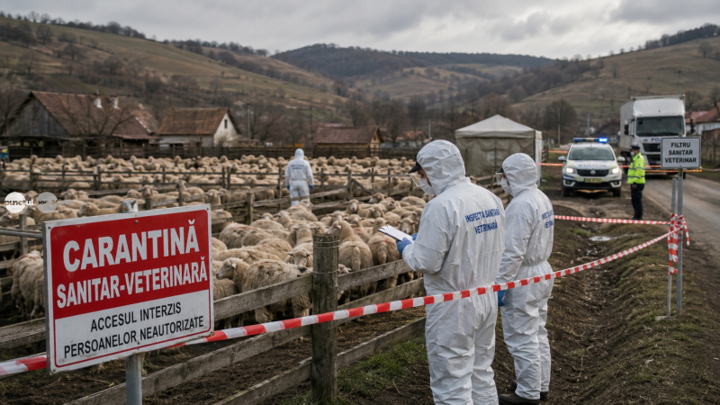 Peste 2.200 de oi, eutanasiate într-o lună pe fondul apariţiei variolei şi a pestei micilor rumegătoare