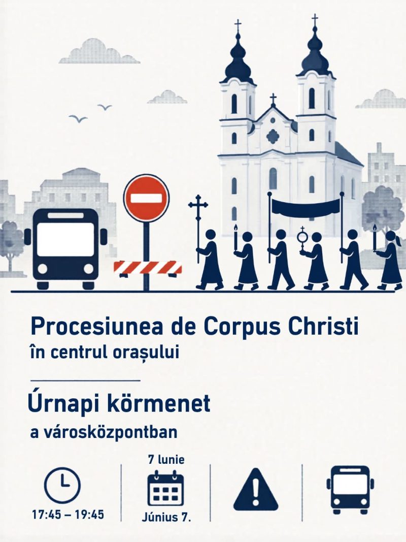 Duminica, restricții de trafic în zona centrală