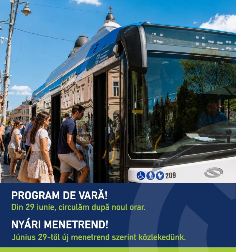 Programul de vară al autobuzelor