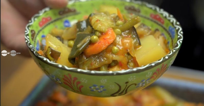 Ghiveci călugăresc la cuptor, rețetă de post cu legume de sezon
