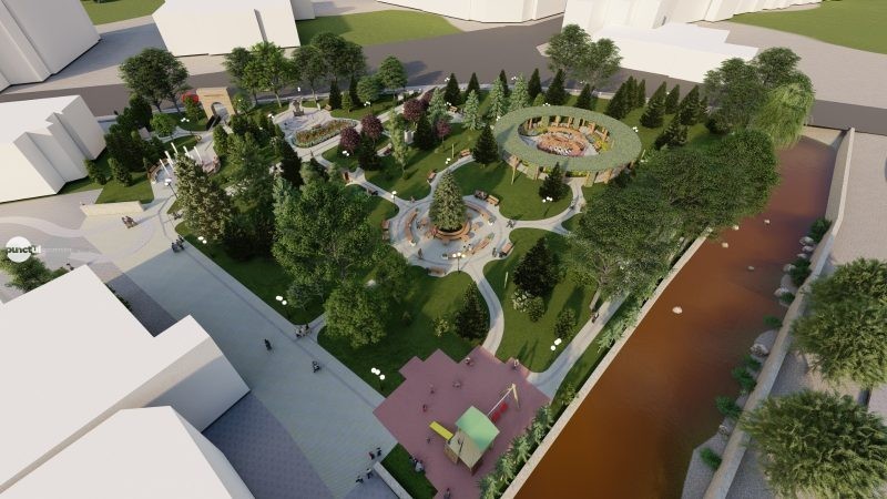 Spatii publice degradate din centrul municipiului Toplita, transformate printr-o investitie cu fonduri europene
