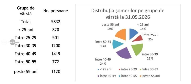Rata șomajului în Mureș a crescut. Câți mureșeni erau fără loc de muncă la sfârșitul lunii trecute
