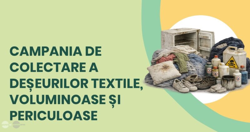 Continuă campania de colectare a deșeurilor voluminoase, textile și periculoase în Târgu Mureș!