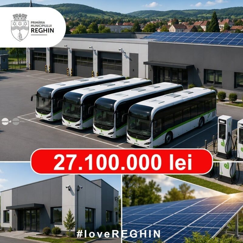 Reghinul va avea o autobază electrică modernă, cu finanțare europeană de peste cinci milioane de euro