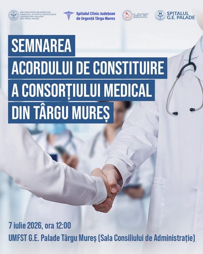 Acord de constituire a unui Consorțiul Medical la Târgu Mureș