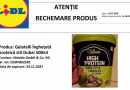 Înghețată vândută de Lidl, retrasă de la raft din cauza posibilei prezențe a unui alergen