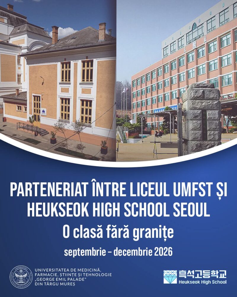 Parteneriat între Liceul UMFST și Heukseok High School Seoul: o clasă fără granițe