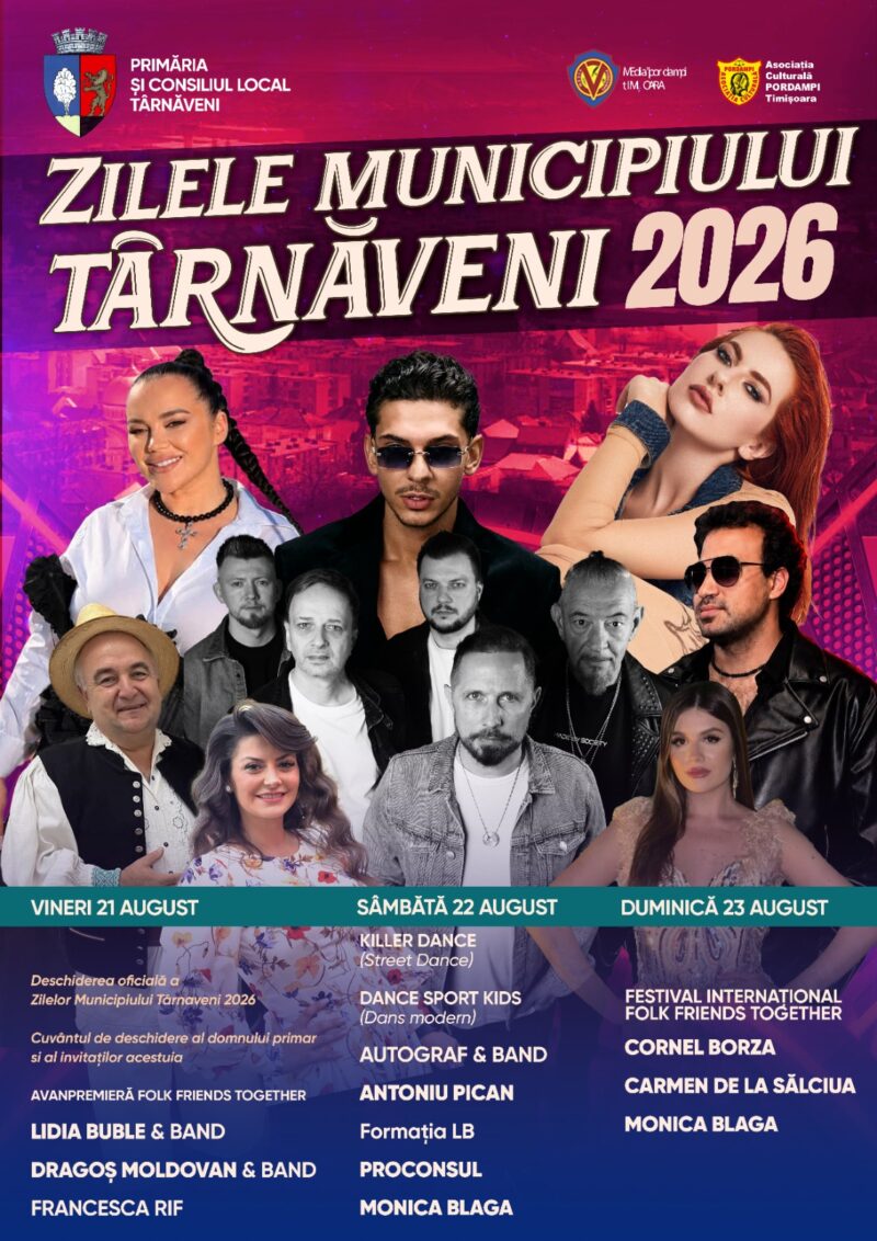 Zilele Municipiului Târnăveni în acest weekend