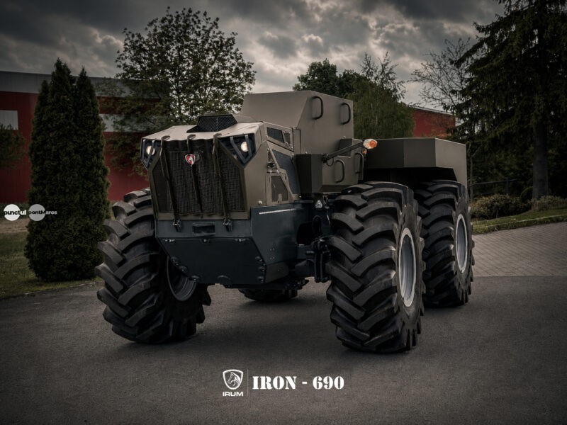 De la utilaje forestiere la tehnologie militară – IRUM Reghin a prezentat drona terestră