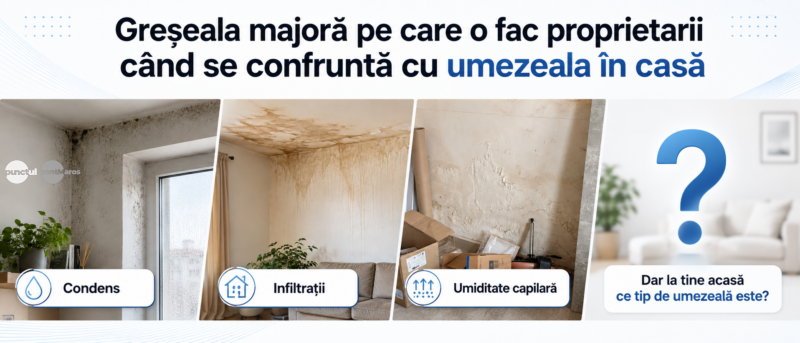 Greșeala majoră pe care o fac proprietarii când se confruntă cu umezeala în casă