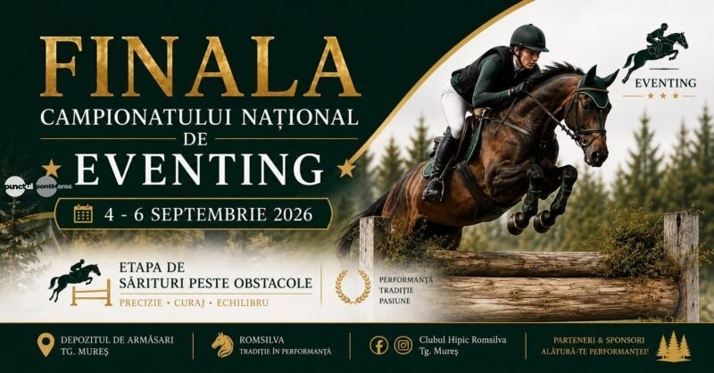 Finala Campionatului Național de Eventing 2026, la Târgu Mureș