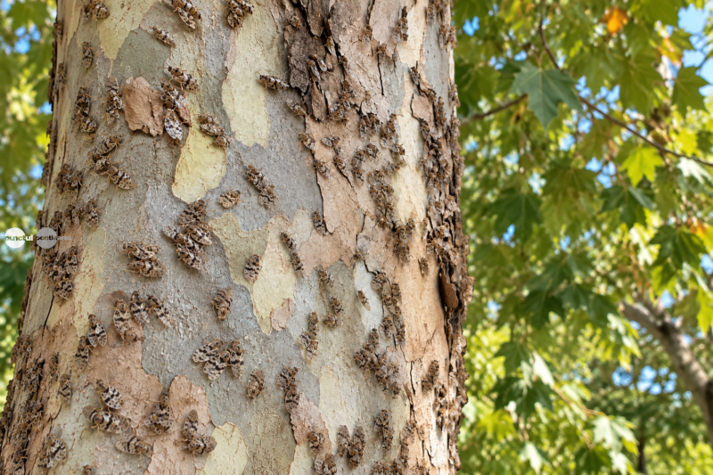 „Tigrii de platan” au revenit la Târgu Mureș. Micile insecte provoacă din nou disconfort