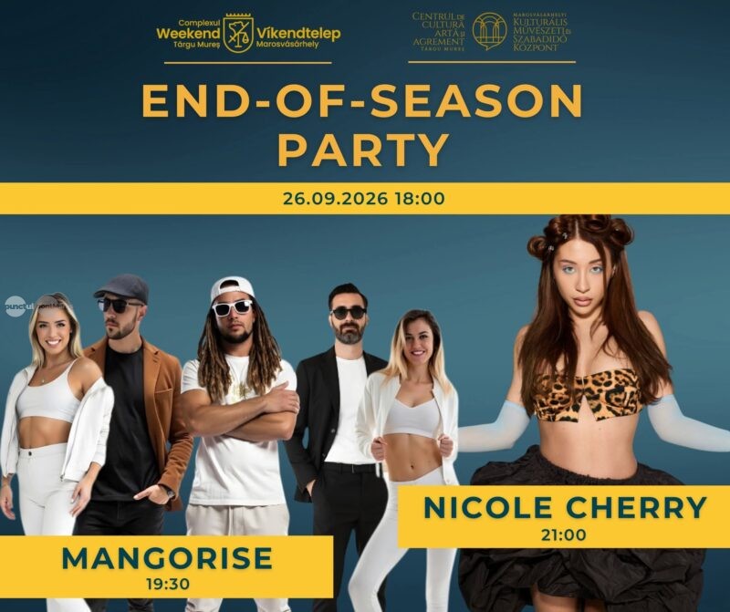 Nicole Cherry și Mangorise închid sezonul la Complexul Weekend din Târgu Mureș
