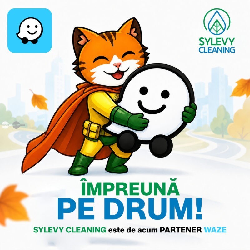 SYLEVY CLEANING SE ALĂTURĂ PROGRAMULUI WAZE FOR CITIES DATA
