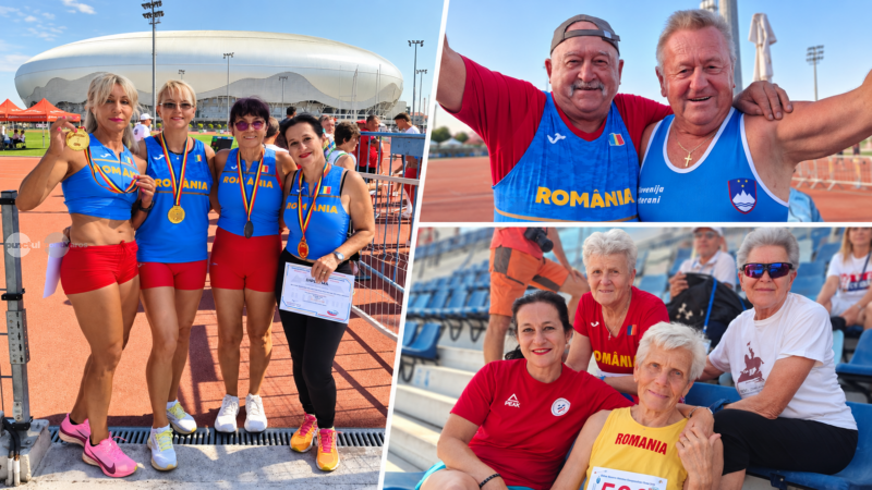 Aur și bronz pentru veteranii CSM Târgu Mureș la Campionatul Balcanic de Atletism