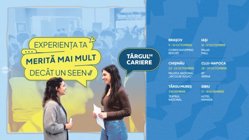Târgul de Cariere revine la Târgu Mureș pe 3 noiembrie, în anul aniversării a 20 de ani