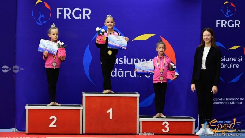 Târgu Mureș are o nouă campioană națională la gimnastică ritmică. Natașa-Maria Racian, aur la doar 7 ani