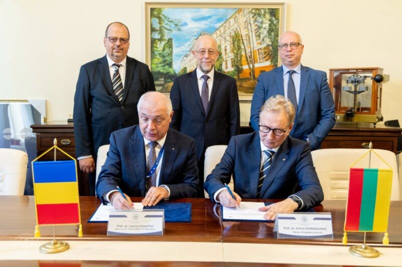 Noi perspective de cooperare academică între UMFST G.E. Palade Târgu Mureș și Universitatea din Klaipeda, Lituania