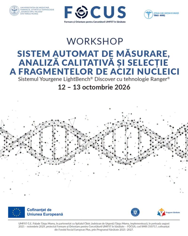 Tehnologii de secvenţiere genetică de ultimă generaţie, implementate în formarea cercetătorilor de la UMFST