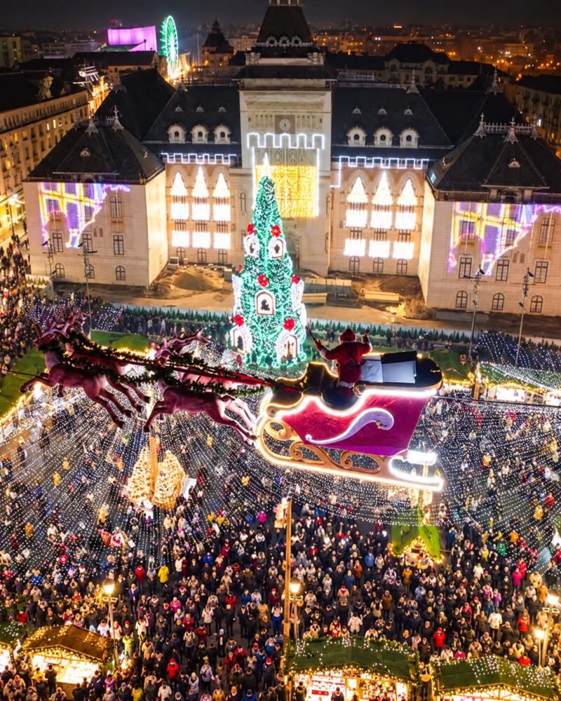Craiova promovează deja Târgul de Crăciun 2026. Pregătirile au început, iar sania lui Moș Crăciun revine în centrul orașului