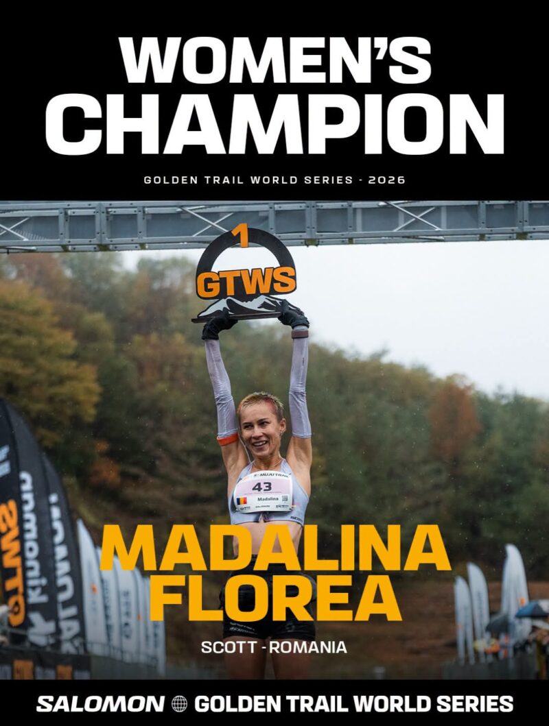 Mădălina Florea, din Sighișoara, câștigă pentru al doilea an consecutiv Golden Trail World Series. Performanță istorică pentru atleta mureșeană