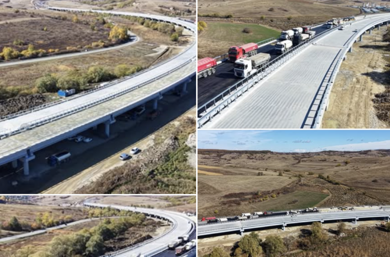 Se asfaltează cel mai lung viaduct de autostradă din România. A3 ar putea fi deschisă între Cluj și Zalău până la sfârșitul anului