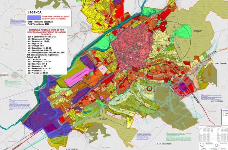 Harta păcănelelor revine: la doar 16 adrese din oraș vor mai fi permise sălile de jocuri